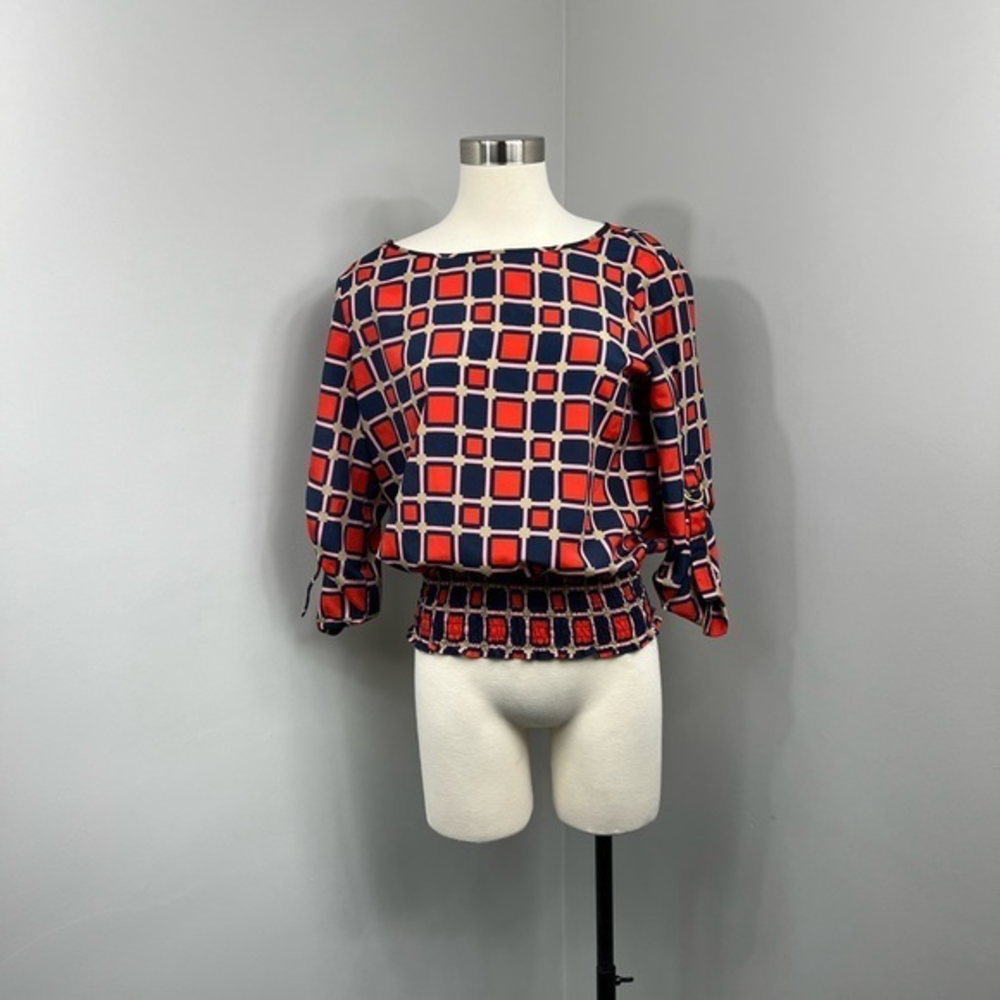 Michael Kors Red Print Blouse‎